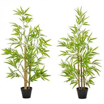 Artificial Bamboo Trees 120cm Set of 2
