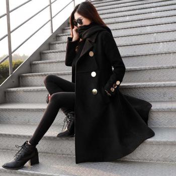 Women's Korean Style Woolen Coat