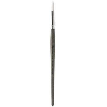 White PERLA Series 1430 Short-Handle Round Watercolor Brush, Synthetic, #4