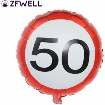 ZFWELL Aluminium Ballon Set für Geburtstagsdekoration