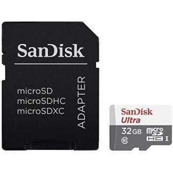 SanDisk Ultra MicroSDHC 32GB Clase 10 UHS-I + Adaptador