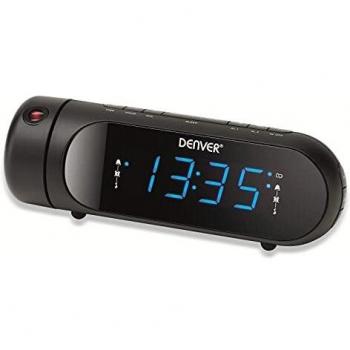 Denver CPR-700 Radiowecker UKW USB Weckfunktion, Akku-Ladefunktion Schwarz