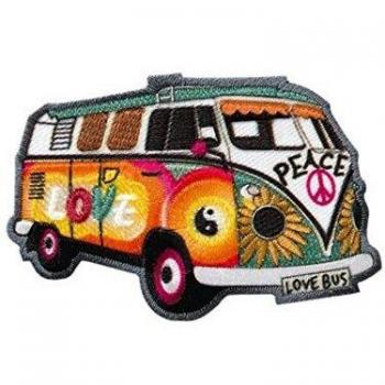Hippie Bus Multi-Farben Aufnäher – Mono Quick Edition
