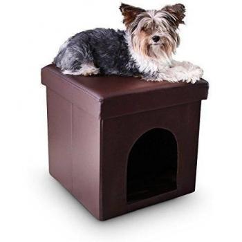 Casa para perros en forma de asiento, cuero sintético