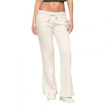 Superdry Athletic Essentials Pantalon Évasé Crème Femme 42