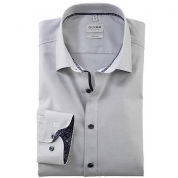 OLYMP Level Five Slim Fit Business-Hemd in Sand, Größe 40