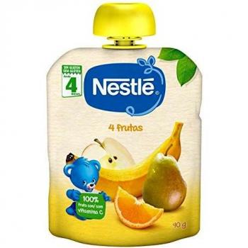 Nestlé Naturnes Pouch 4 Frutas 90 g (para bebés a partir de 4 meses)