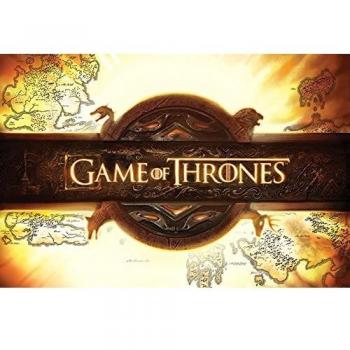 Poster Logo Juego de Tronos, Madera, Multicolor, 91.5x61x0.02 cm