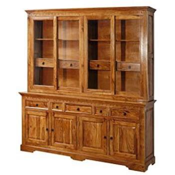 Armoire buffet en acacia massif finition miel OXFORD 0340