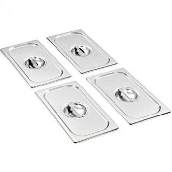 Stainless Steel Lids for GN 1/3 Pan 4 pcs vidaXL