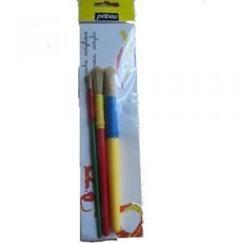 Taller de Colores Pébéo 10 Tubos Gouache + Pincel