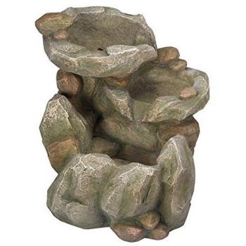 Solar Water Feature Garden Fountain Decorative Centrepiece Statue Decor Ornament