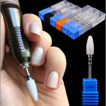 Foret à ongles en céramique blanc