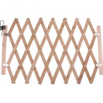 Barrière pour animaux de compagnie, réglable 60-110 cm, en bois, porte d'escalier E2S