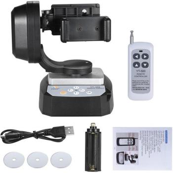 Trípode panorámico Yt-500 con control remoto y estabilizador
