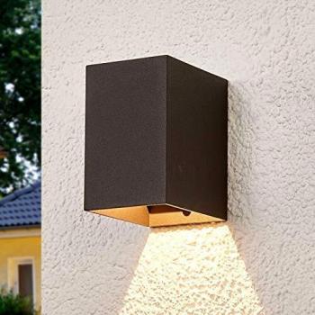 Applique outdoor per LED Mikka Nero in Alluminio di Lucande