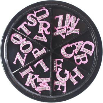 Décorations pour ongles Alphabet en métal