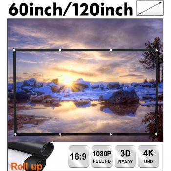 Écran de cinéma portable 120 pouces 16:9 en polyester