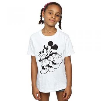 Camiseta de algodón para niña con Mickey Mouse