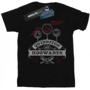 Quidditch T-Shirt Donna Manica Lunga Hogwarts