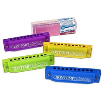 Harmonica Bontempi 10 notes métal et plastique
