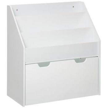WellHome Librería infantil de mdf blanco 62,7x30x70cm