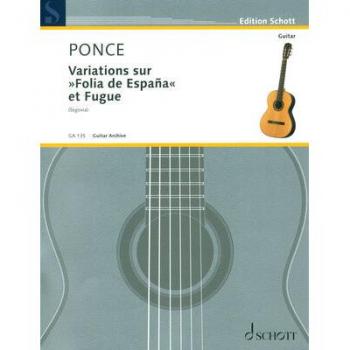 Partitions classique SCHOTT PONCE MANUEL MARIA