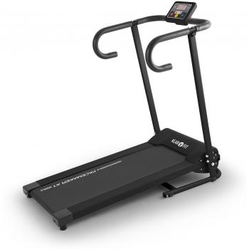 KLARFIT Pacemaker‑X1 Laufband (10 km/h, Trainingscomputer) – Schwarz