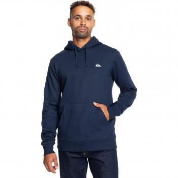 Felpa Quiksilver Navy Blazer 2XL, taglio basic, cappuccio