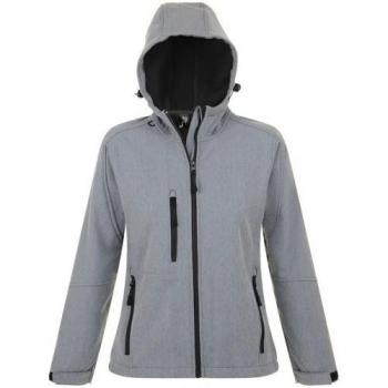 Chaqueta SoftShell Replay con Capucha – Para Damas, Resist. al Viento y Agua