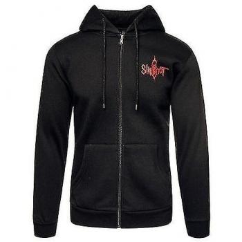 Slipknot 9 Point Star Full Zip Black Hoodie Size S