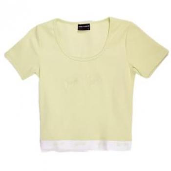 T-shirt court côtelé