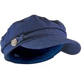 Cotton Denim Baker Boy Hat for Women