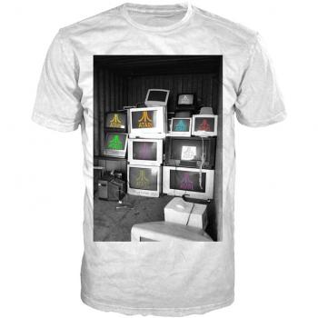 Atari TS870020ATA-S Men's Small Tee, White