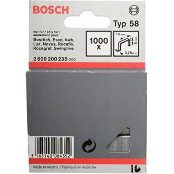 Grapa tipo 58-13 de Bosch 0,75 x 8 mm (pack de 1000)