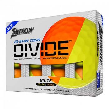 Srixon Q-STAR Divide Golf Balls Orange/Yellow