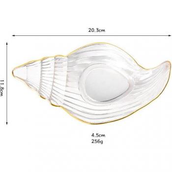 Plateau à Dessert en verre cristal européen fait main