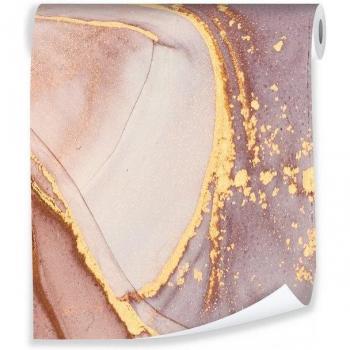 Revêtement Muraux Marbre Rose Intissé 10m x 50cm