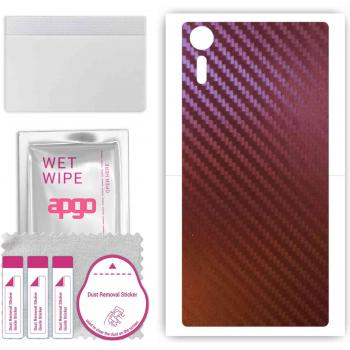 Xperia XZs Protective Back Skin – Carbon Chameleon 5 Foil Finish