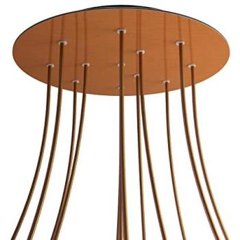 Rosette Ronde Multicolore 400 mm Cuivre Satiné