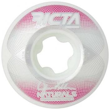 Ricta 53mm Geo Natural Skateboard Wheels – White & Red Combo