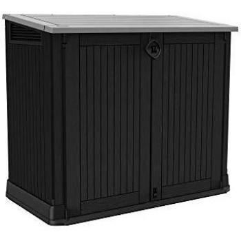 Keter Store-It-Out Midi Coffre de rangement en résine 880L Noir/Grey
