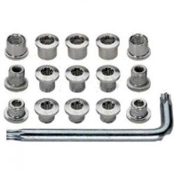 Fsa Noce Kit per MTB con Bulloni Silver 12 pezzi per Triple Corone