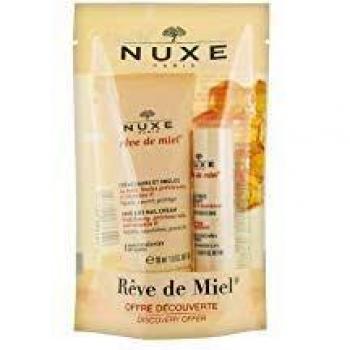 Nuxe Kit Découverte Rêve de Miel Crème Mains et Ongles 30ml + Stick Lèvres Hydratant
