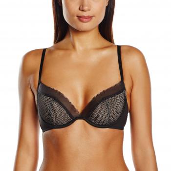 Wonderbra Women's Minimal Chic Push-Up Bra, Black