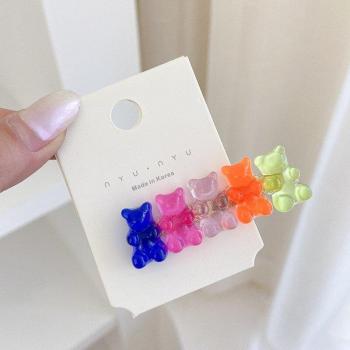 Épingle à cheveux gommeux coloré