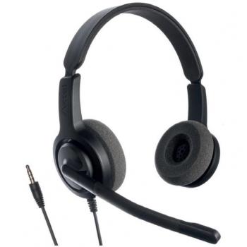 Axtel Voice PC28 Duo NC – Cuffie Nero a Rete con Connettore 3,5 mm (Cablato)
