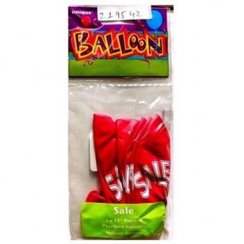 Balones de Látex Perlados Unique Party Rojo/Blanco (Paquete de 5)
