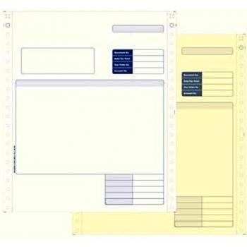Sage Compatible Invoice 2 Part NCR Paper with Tinted Copies Ref SE02