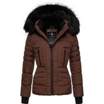 M‑Größe Adele Steppjacke – Navahoo Damen, kunstfelltolle Kapuze